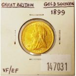 UK 1899 Gold Sovereign