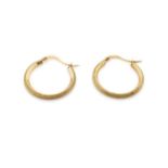 9ct yellow gold hoop earrings