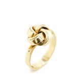 14ct yellow gold knot ring