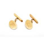 Antique 15ct rose gold cufflinks