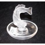 Lalique France fish ring dish