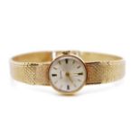 Ladies ZentRa 9ct yellow gold cocktail watch