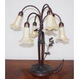 Art Nouveau style electric table lamp