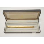 Parker 180 flat top gold plated fountain pen