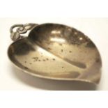 Tiffany sterling silver leaf form dish