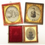 Three early daguerreotype portraits