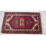 Afghan hand made wool rug