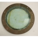 Brass ship's porthole