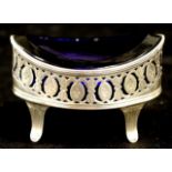 George III sterling silver open salt