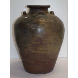 Antique Chinese Martaban stoneware storage jar