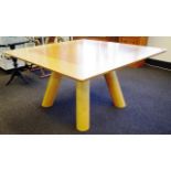 Contemporary timber square table