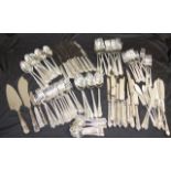 Quantity of English silver plated cutlery