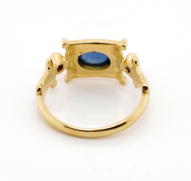 Sapphire, diamond and 18ct yellow gold ring - Image 4 of 4