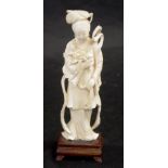 Chinese carved ivory standing figure