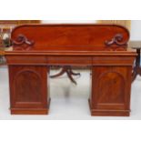 Victorian cedar pedestal sideboard