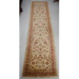 Hand made wool hall runner