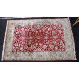 Kashmir hand made silk rug
