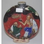 Japanese Sumida Gawa ceramic vase