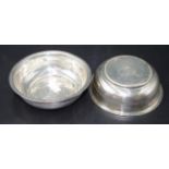 Pair silver bowls