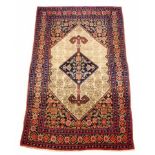 Old Persian hand made wool rug