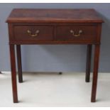 Early George III Chippendale mahogany side table