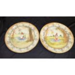Two Royal Doulton "Bluebell Gatherers" plate