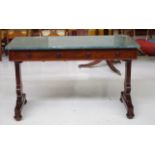 Early Victorian mahogany marble top table