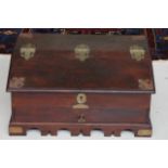 Indian hardwood traveler's / Money lenders box