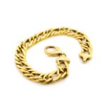 18ct yellow gold double chain link bracelet