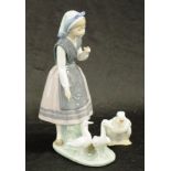 Lladro Girl with Geese figure