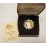 Australian $200 1986 proof gold coin
