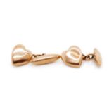 Antique 9ct rose gold cufflinks