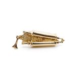 14ct yellow gold Judaica charm