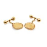 Australian 9ct yellow gold cufflinks