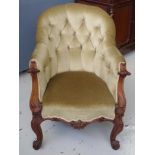 Victorian grandfather chair