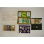 Four Australian decimal coin / note packs