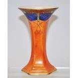 Art Deco Crown Ducal 'Butterfly' vase