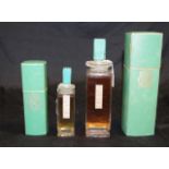 Two Art Deco Caron Baccarat French perfume bottles