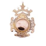 Edwardian 9ct rose gold fob medal