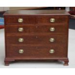 Small George III mahogany chest of drawers