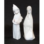 Two Lladro girl figurines