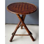 Victorian bamboo chess table