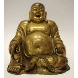 Chinese gilt bronze figure of Buddha