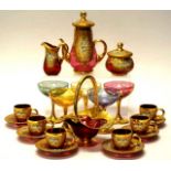 Murano glass coffee set