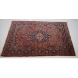 Antique West Persian Kashan wool rug