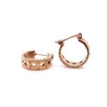 9ct rose gold earrings