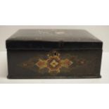 Victorian papier mache box