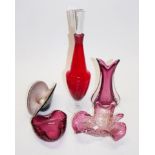 Five various Murano glass pieces