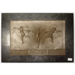 Anton Weinberger (German 1943-1912) bronze plaque