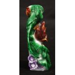 Chinese carved jade bird figure